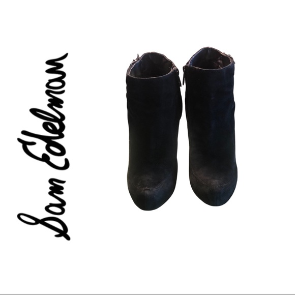 Sam Edelman Suede Booties / Size 10 / 5” platforms - Picture 2 of 13